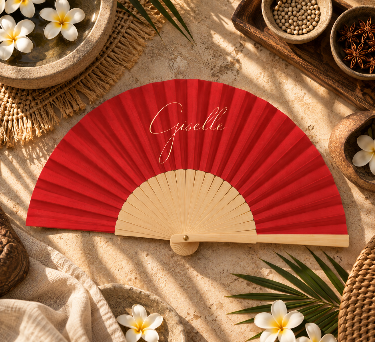 Giselle custom hand fan