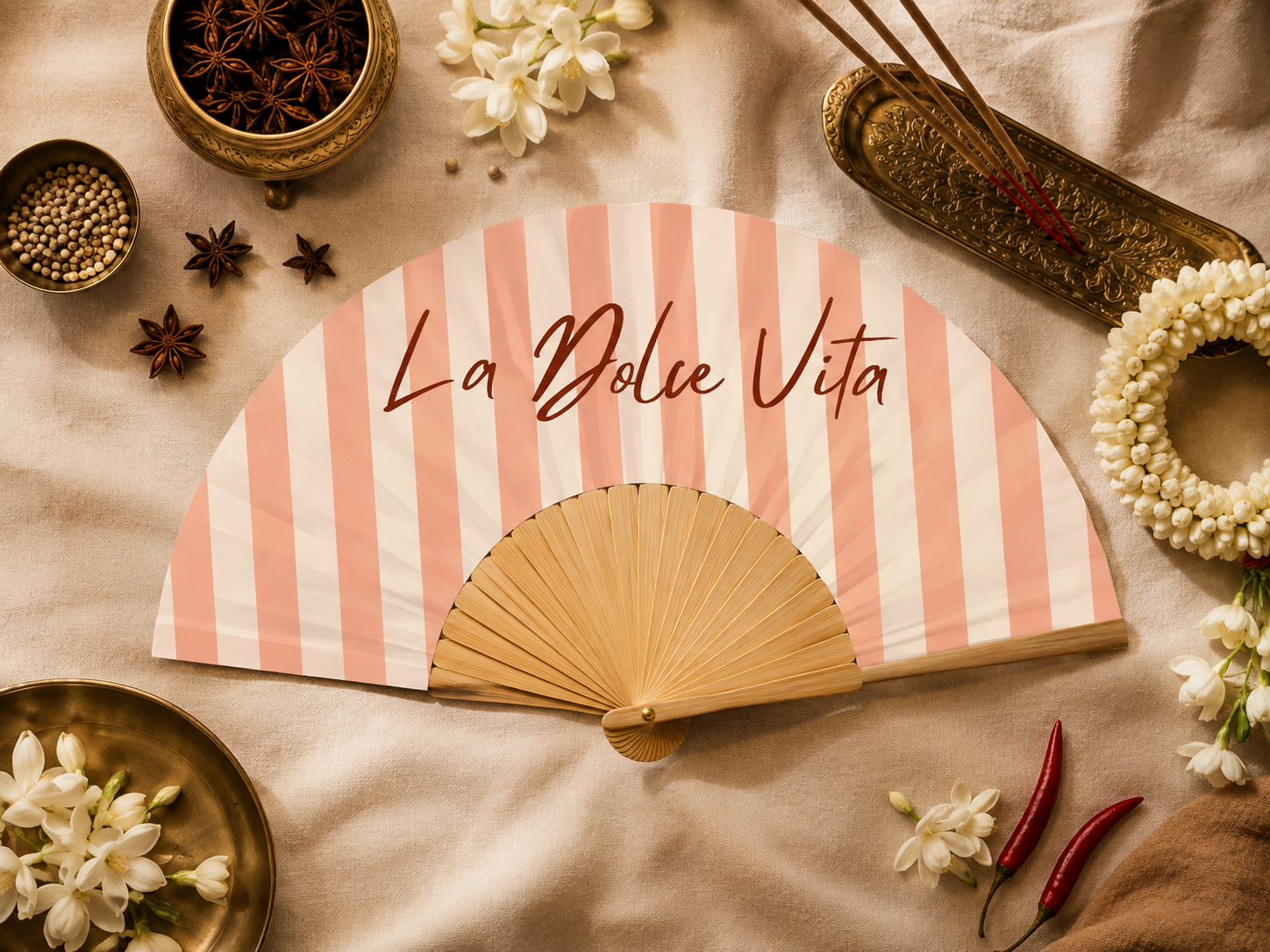 La Dolce Vita custom hand fan