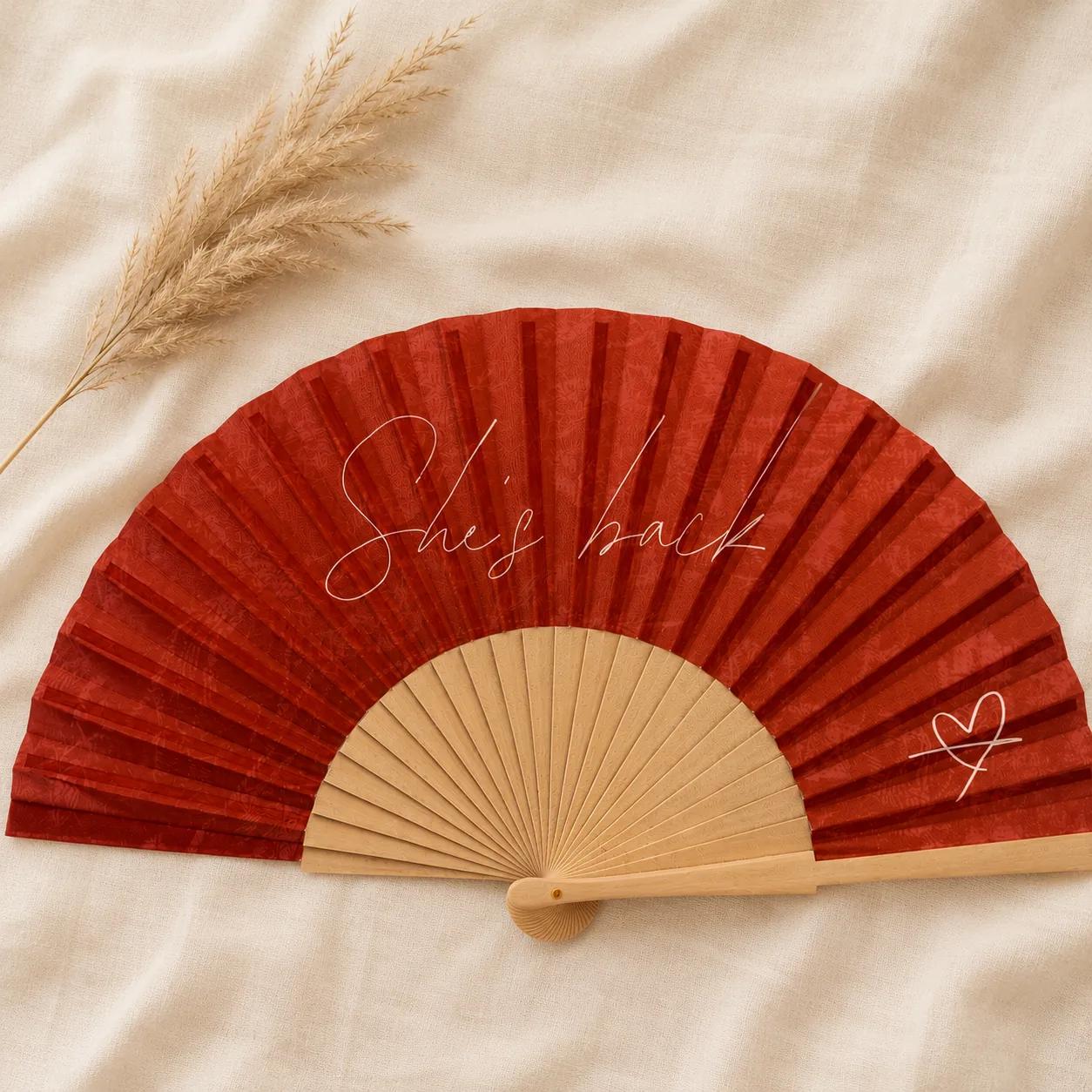Ladies Night branded hand fan used at a bar event